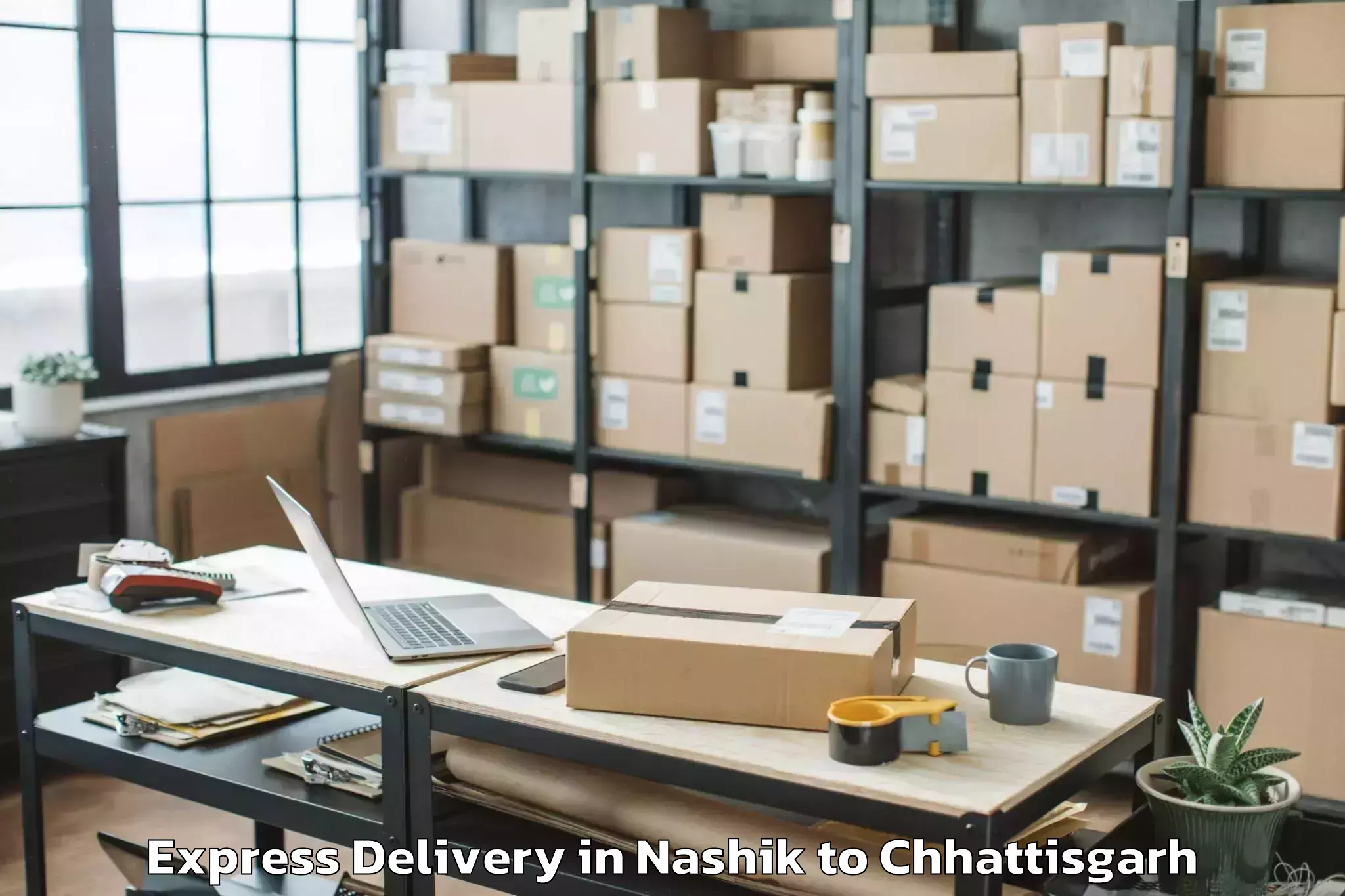 Hassle-Free Nashik to Mungeli Express Delivery